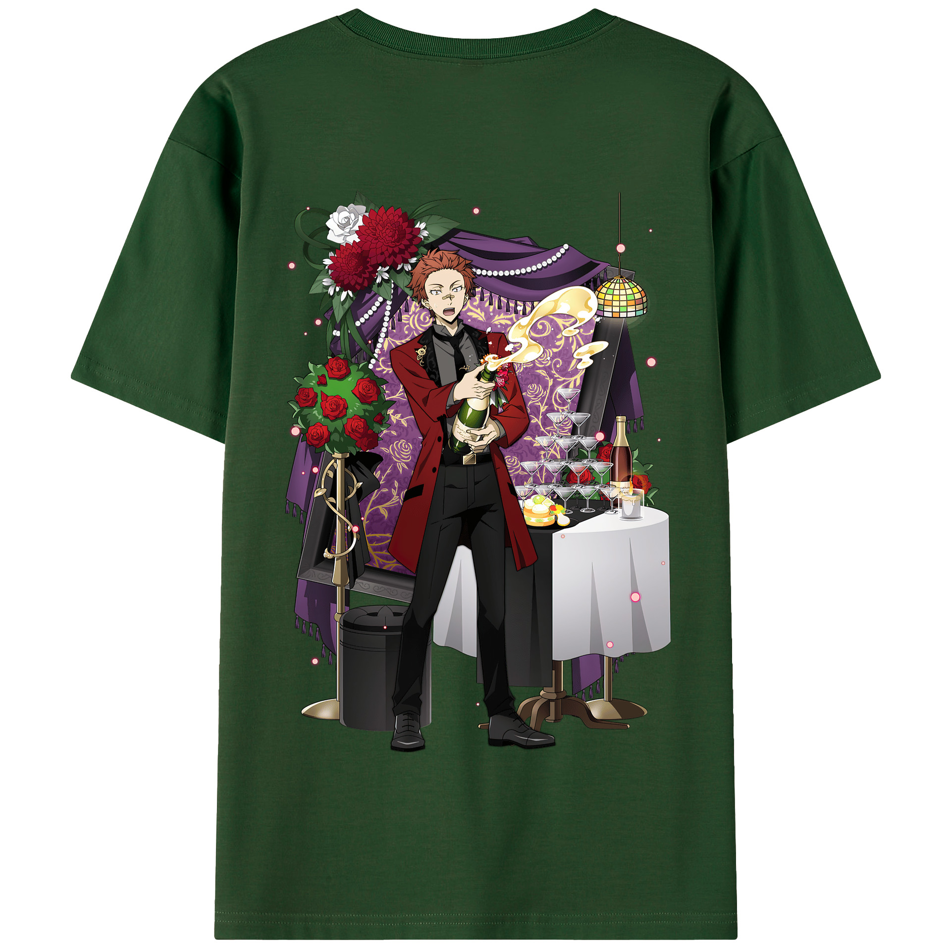（画像用） 文豪ストレイドッグス Bungo Stray Dogs 綿100％半袖Tシャツ（背面プリント）